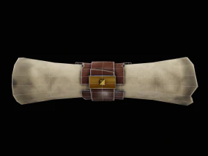 stylized scroll - tutorial included 3D Model