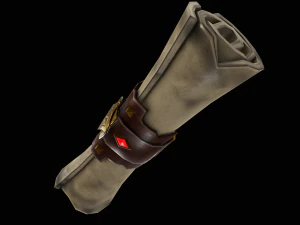 stylized scroll - tutorial included 3D Model