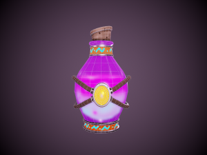 stylized magic potion - tutorial included Modèle 3D