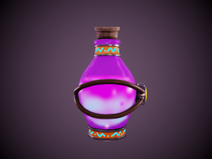 stylized magic potion - tutorial included Modèle 3D