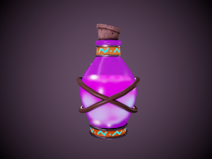 stylized magic potion - tutorial included Modèle 3D