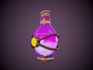stylized magic potion - tutorial included Modèle 3D