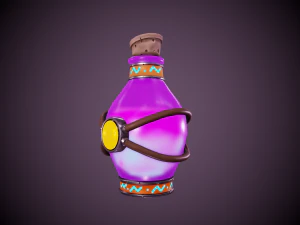 ramuan ajaib bergaya - termasuk tutorial Model 3D