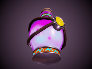 stylized magic potion - tutorial included Modèle 3D