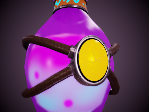 stylized magic potion - tutorial included Modèle 3D