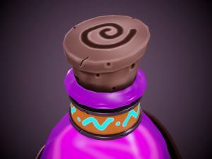 stylized magic potion - tutorial included Modèle 3D