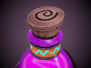 stylized magic potion - tutorial included Modèle 3D