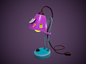 Purple desk lamp sale