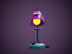 stylized desk lamp - tutorial included 3D Модель