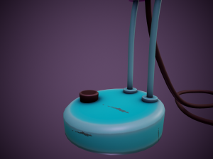 stylized desk lamp - tutorial included 3D Модель