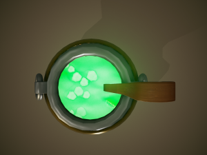 stylized cauldron - tutorial included 3D-Modell
