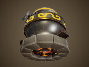 стилізований котел - підручник включено 3D Модель