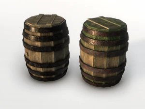 barrel pbr 3D Model