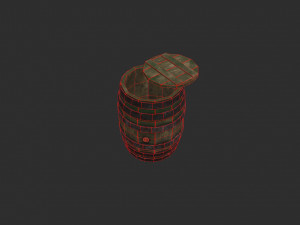 barrel pbr 3Dモデル