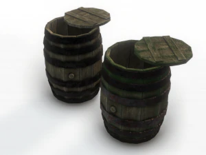 barrel pbr 3D Model