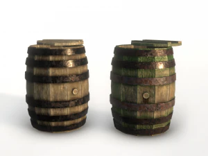 barrel pbr 3D Model