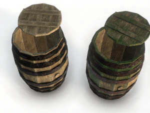 barrel pbr 3D Model