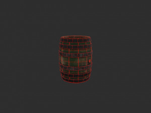 barrel pbr 3Dモデル