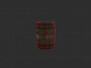 barrel pbr 3D Model