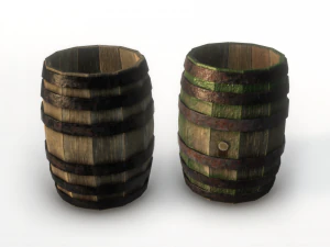 barrel pbr 3D Model