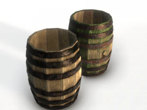 barrel pbr 3D Model