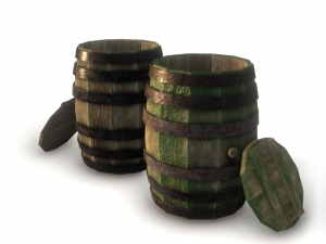 barrel pbr 3Dモデル