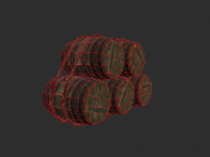 barrel stack Modèle 3D