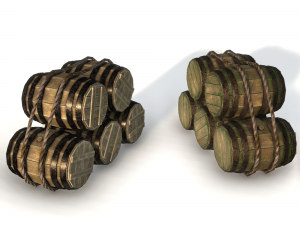 barrel stack Modèle 3D