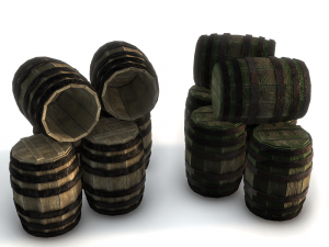 barrel stack Modèle 3D