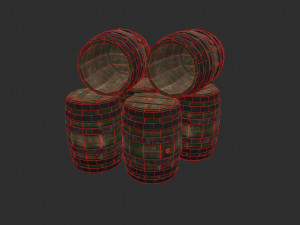 barrel stack Modèle 3D