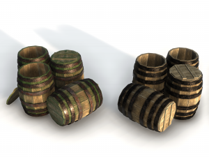 barrel stack Modèle 3D