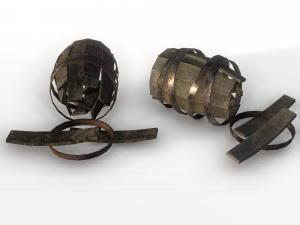 barrel rubble 3D 모델