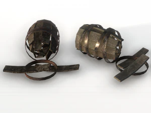 बैरल मलबा 3D मॉडल