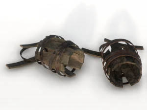 बैरल मलबा 3D मॉडल