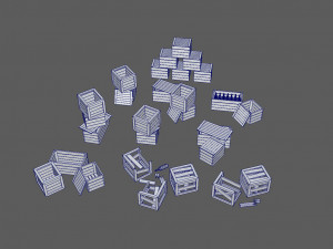 crates pack 3Dモデル