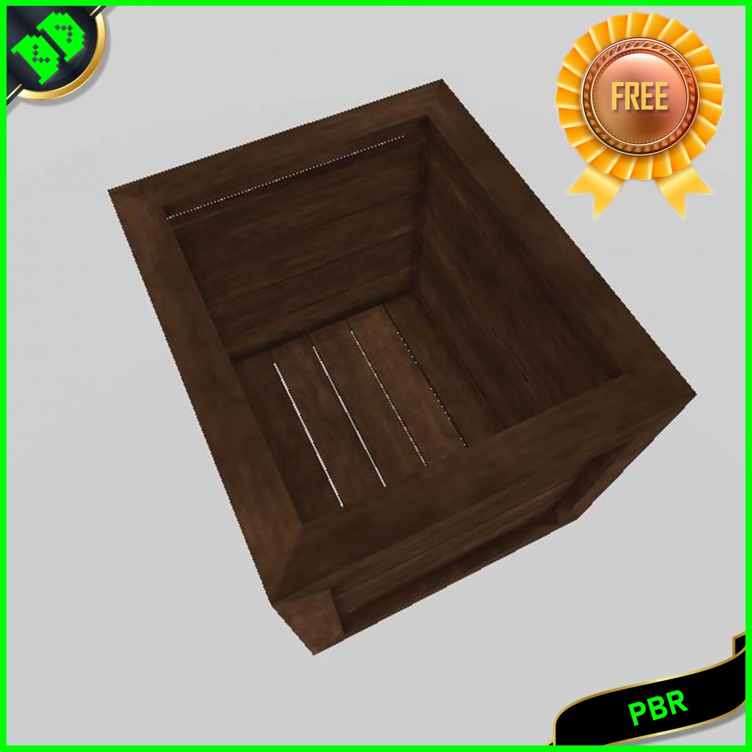 crate 3D Model .c4d .max .obj .3ds .fbx .stl .blend