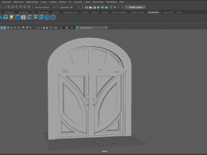 double door Modello 3D