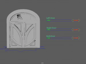 double door 3D Model
