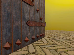 old wooden door 3D Model