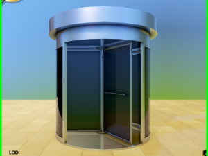 revolving door 3D-Modell