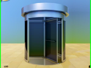 porta girevole Modello 3D