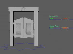 saloon door 3D Model