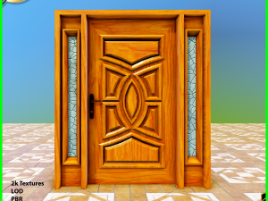 single door 3D मॉडल