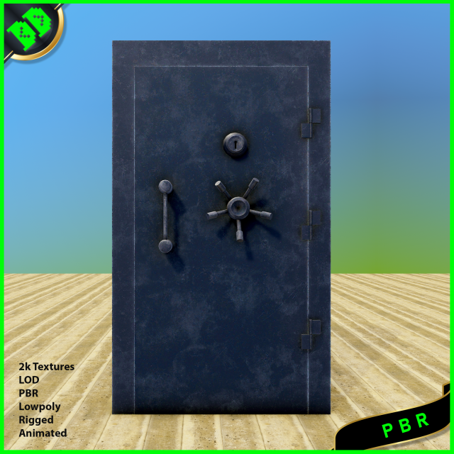 vault door Modèle 3D .c4d .max .obj .3ds .fbx .stl .blend 