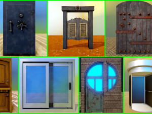 door pack 3D 모델