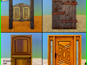 door pack - 1 3D 모델