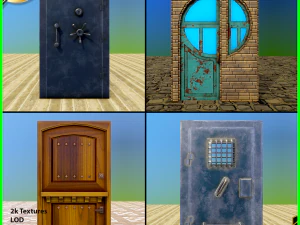 paquet de portes - 2 Modèle 3D