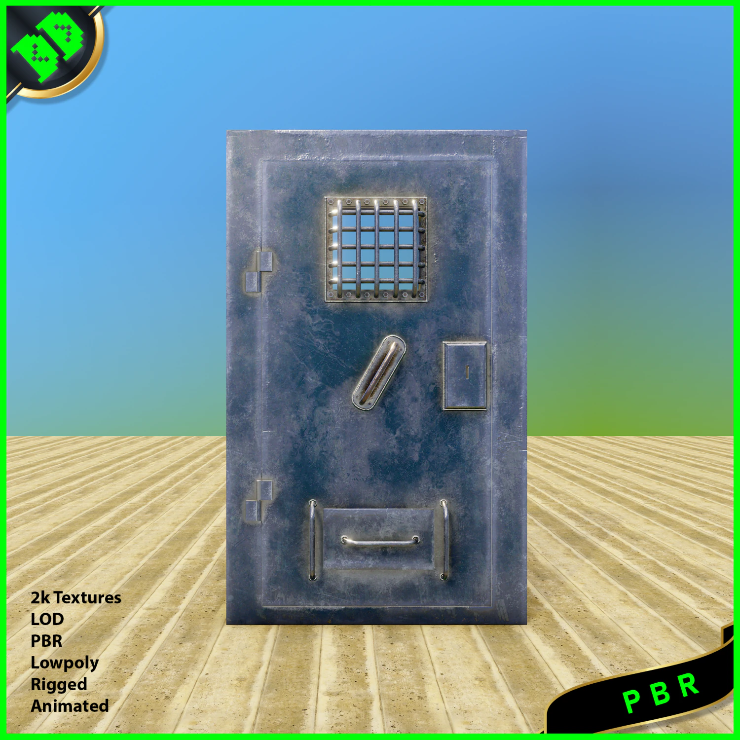 porta della prigione Modello 3D .c4d .max .obj .3ds .fbx .stl .blend 