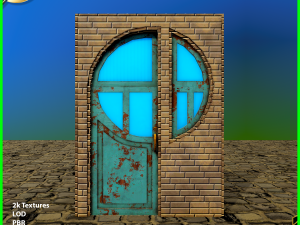 unique door Modelo 3D