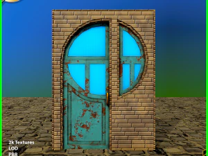 porta unica Modello 3D